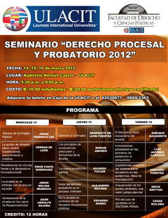 Seminario: Derecho Procesal y Probatorio